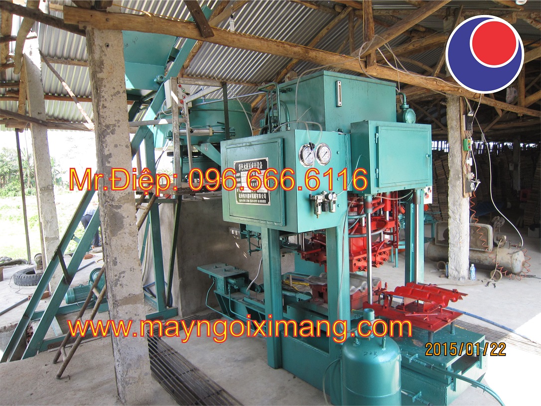 Lắp đặt máy sản xuất ngói xi măng tại Tuy Hòa, Phú Yên
