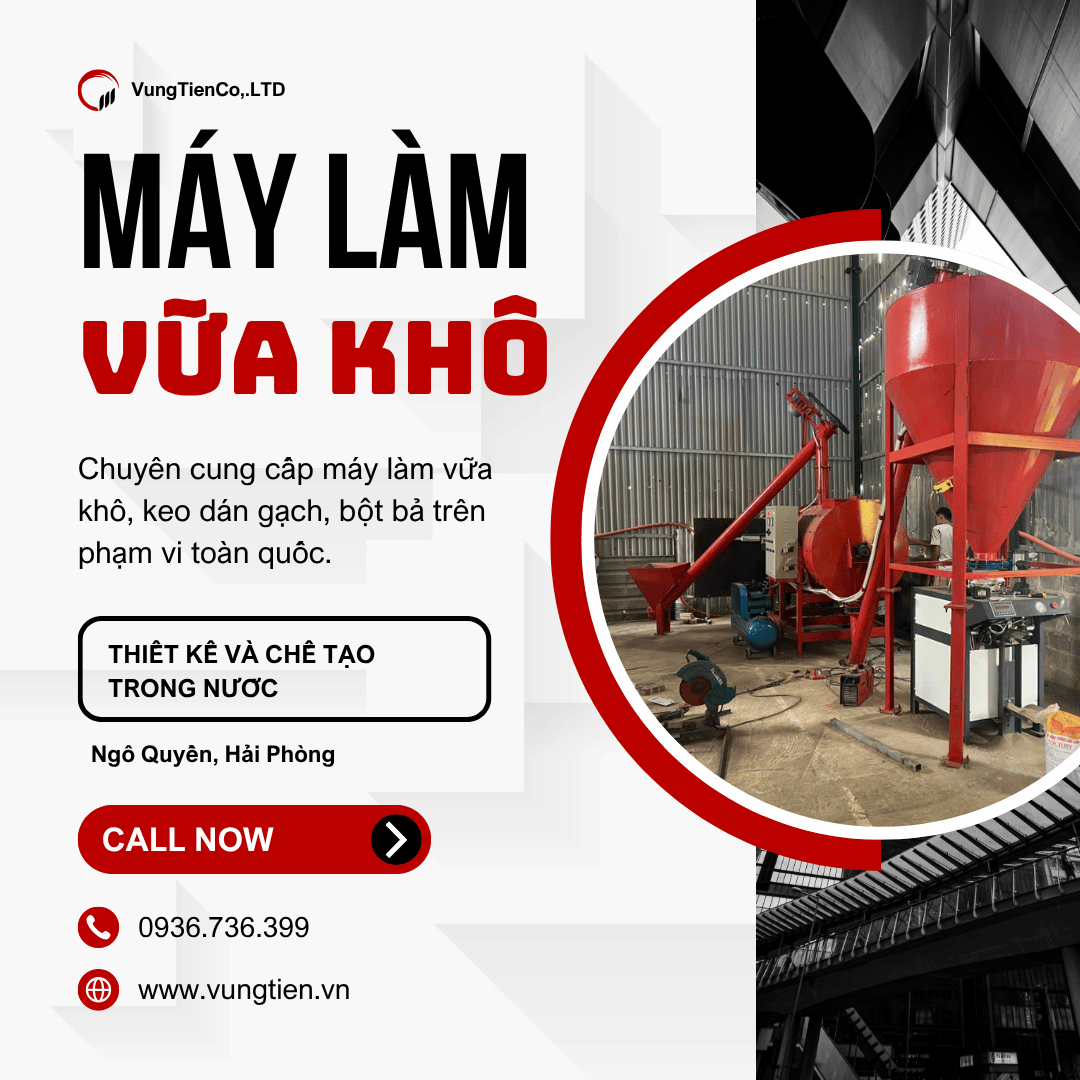 Tìm hiểu Nguyên lý làm việc của Máy sản xuất vữa khô