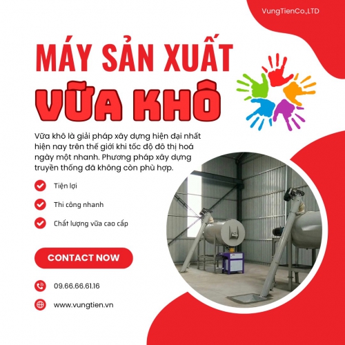 MÁY SẢN XUẤT VỮA KHÔ, KEO DÁN GẠCH 